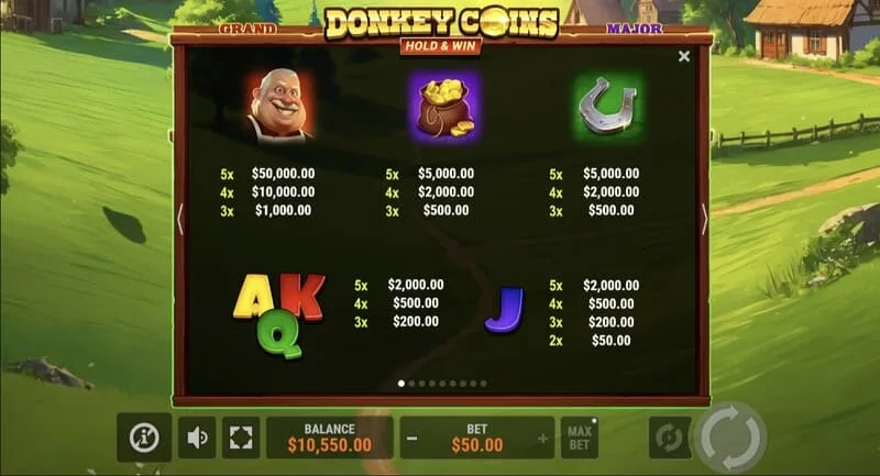 Donkey Coins Hold & Win – felt med klebrige Coin-brikker
